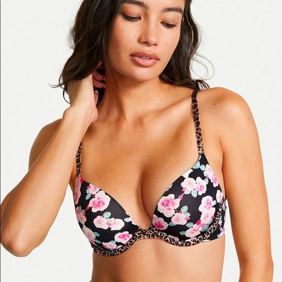 VICTORIAS SECRET DEEP V PLUNGE PUSH UP BRA 💗 - Picture 1 of 5